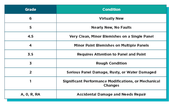 Understanding the Auction Grading System
